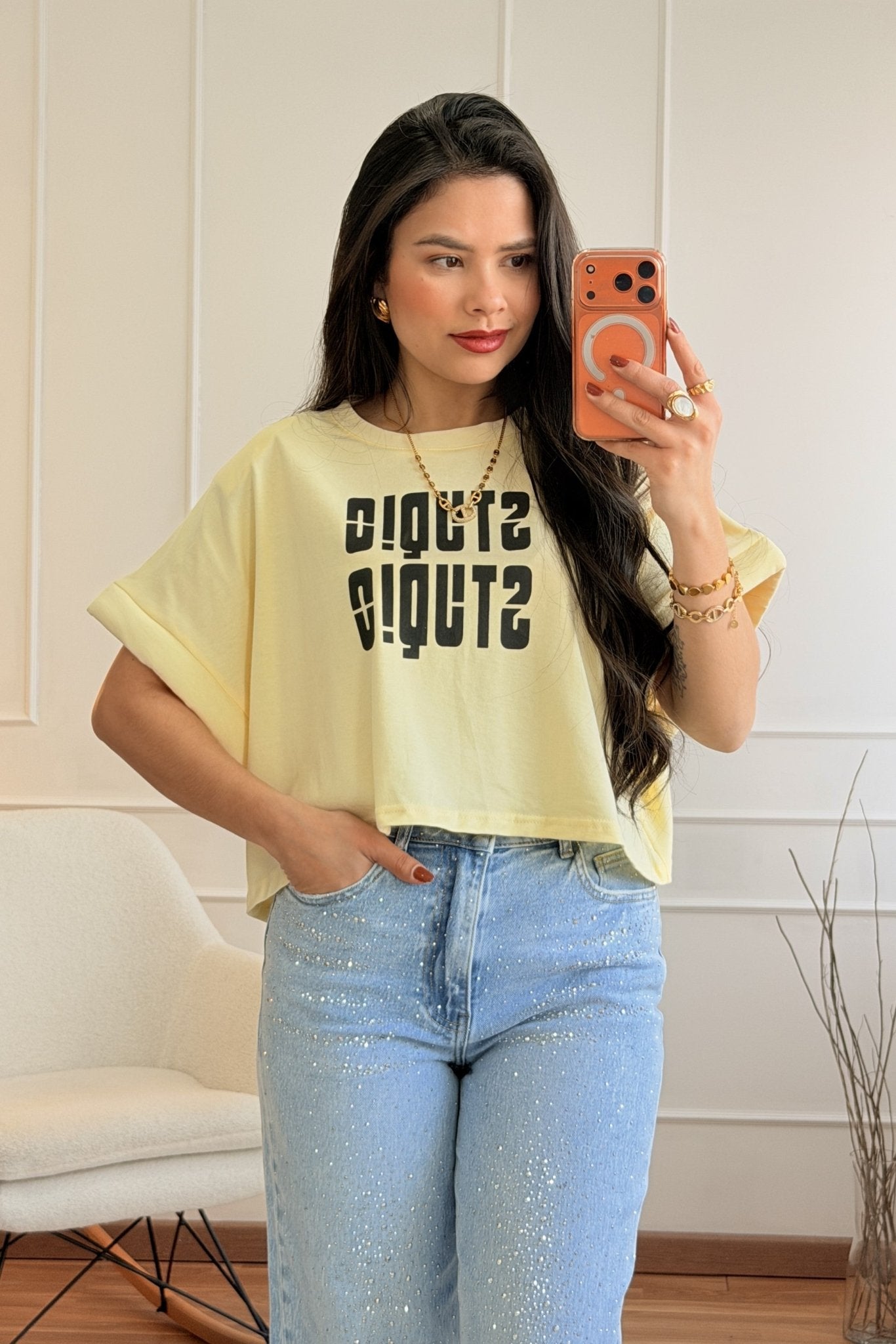 t-shirt crop com lettering - lavishiochict-shirtlavishiochic