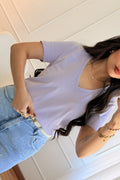 T-shirt decote em V LUMINA - lavishiochict-shirtlumina