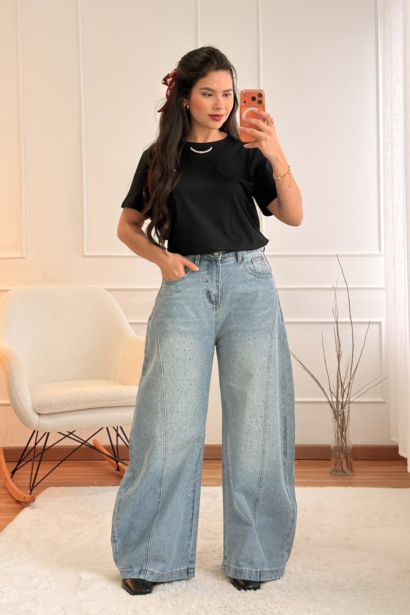 T-shirt estampa de Cerejas (com Lenço) - lavishiochict-shirtlavishiochic