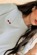 T-shirt estampa de Cerejas (com Lenço) - lavishiochict-shirtlavishiochic