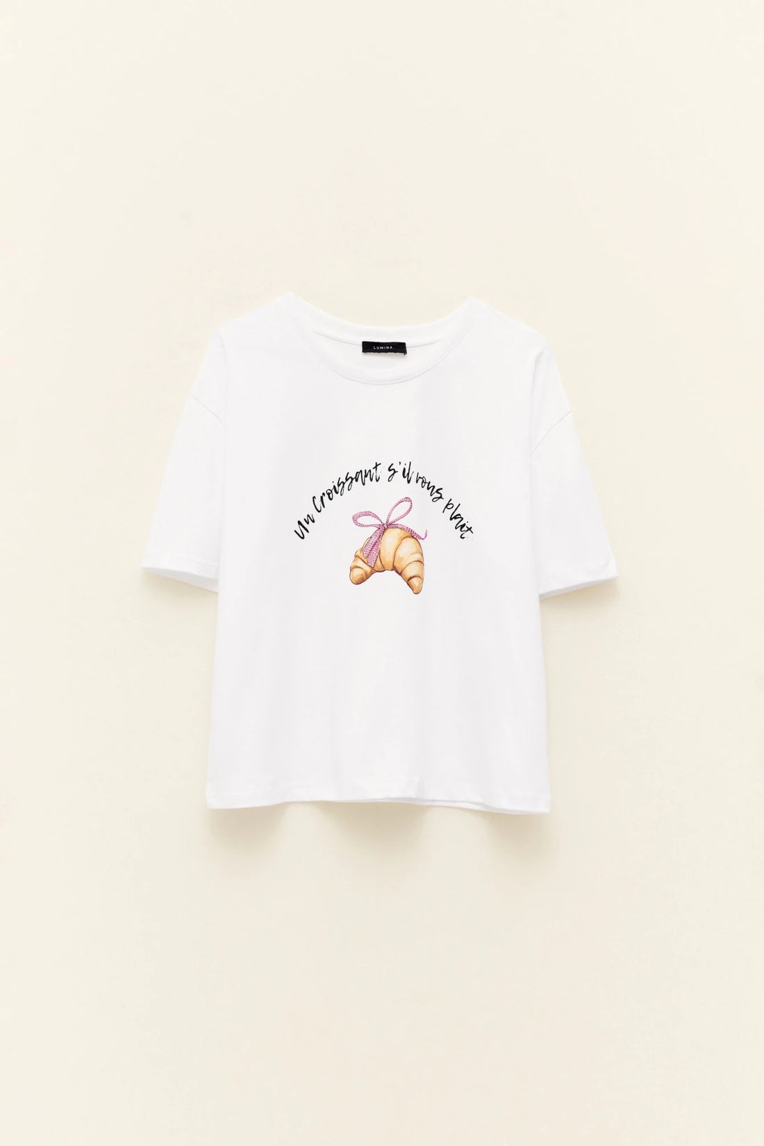 T-shirt estampa de croissant LUMINA - lavishiochict-shirtlumina
