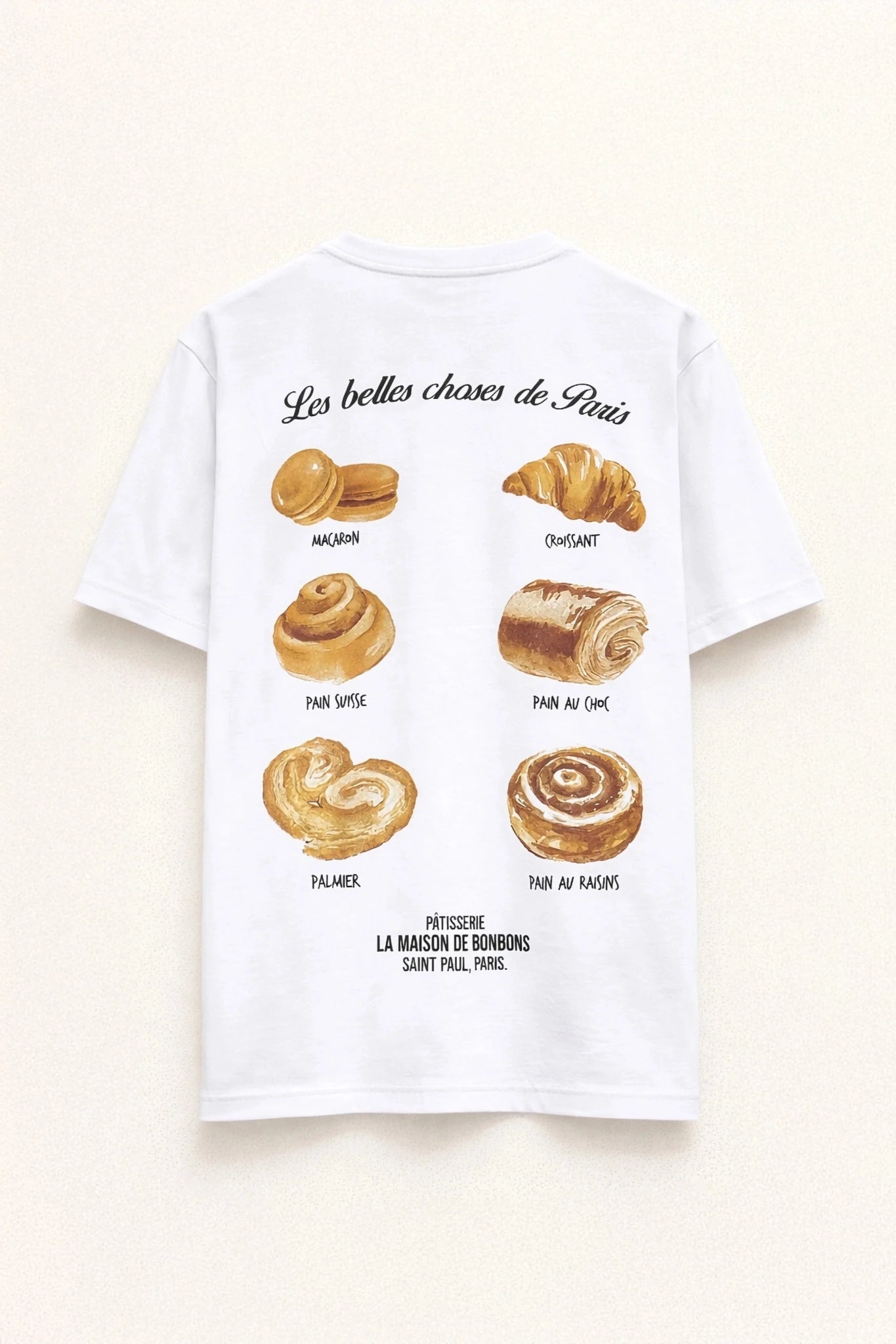 T-shirt estampa de croissant LUMINA - lavishiochict-shirtlumina