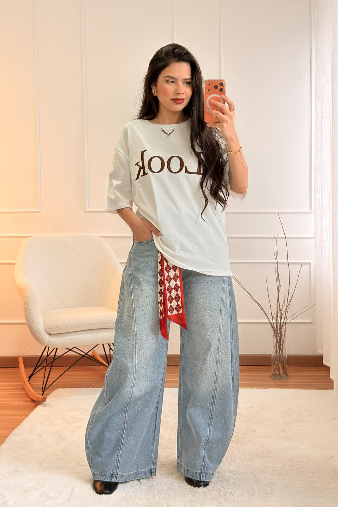 T-shirt estampa LOOK - lavishiochict-shirtlavishiochic