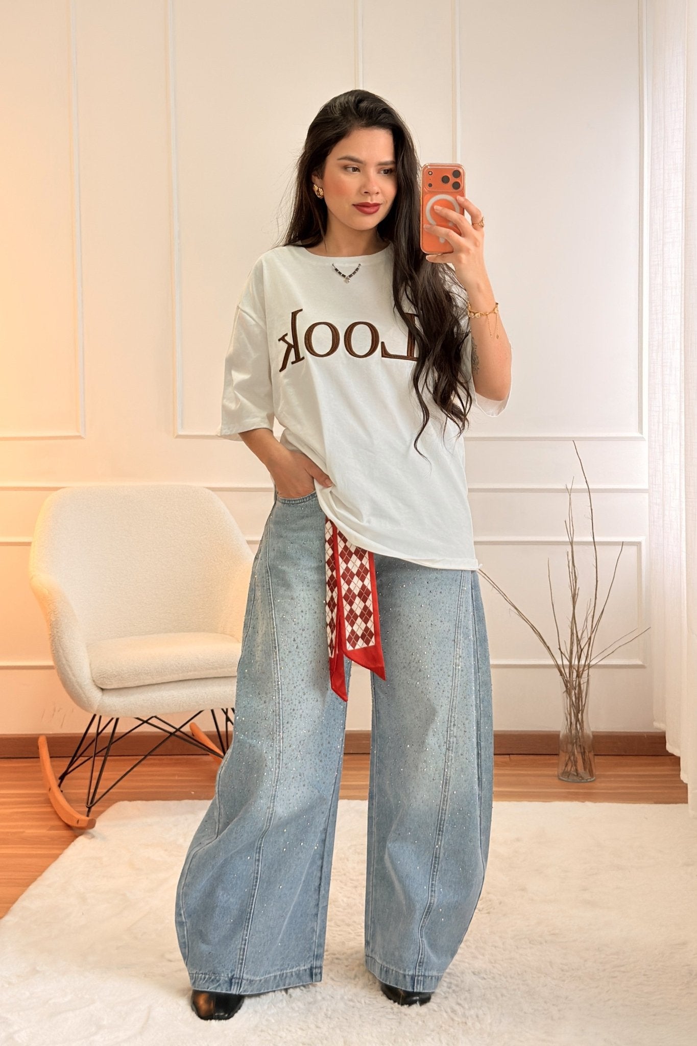 T-shirt estampa LOOK - lavishiochict-shirtlavishiochic