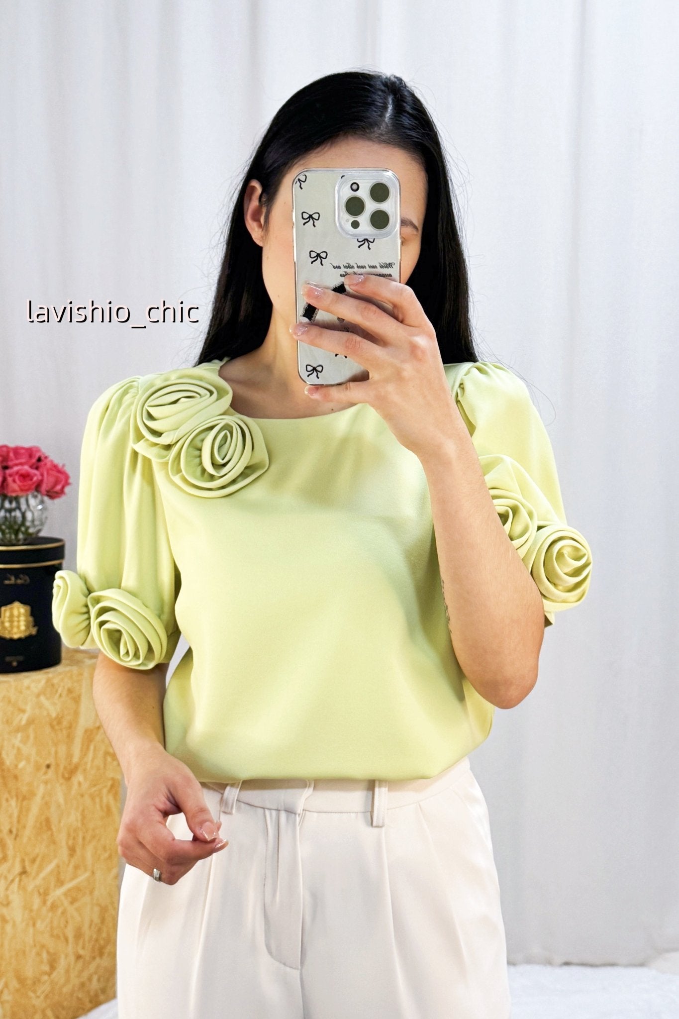 T-shirt tecido ELLI WHIT - lavishiochict-shirtELLI WHITE