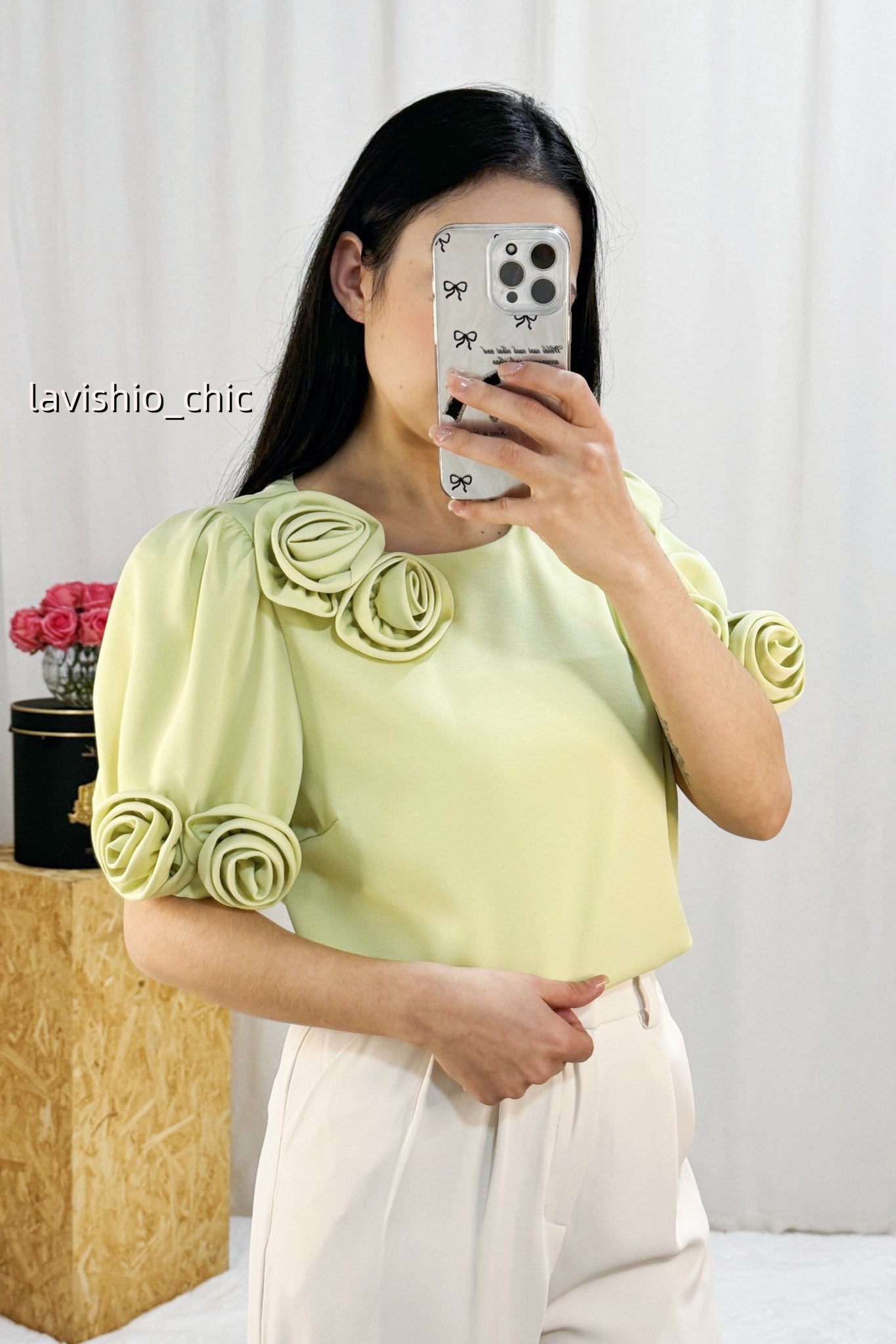 T-shirt tecido ELLI WHIT - lavishiochict-shirtELLI WHITE