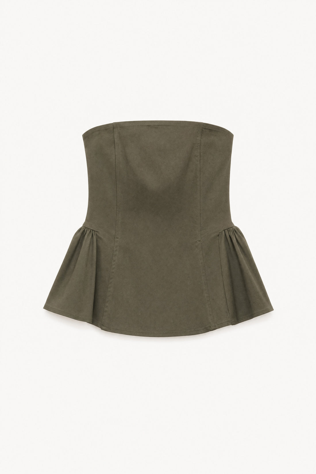 Top bustier com folho LUMINA