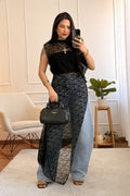 Top assimétrica renda - lavishiochicTOPlavishiochic