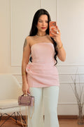 Top bandeau com drapeado - lavishiochicTOPlavishiochic