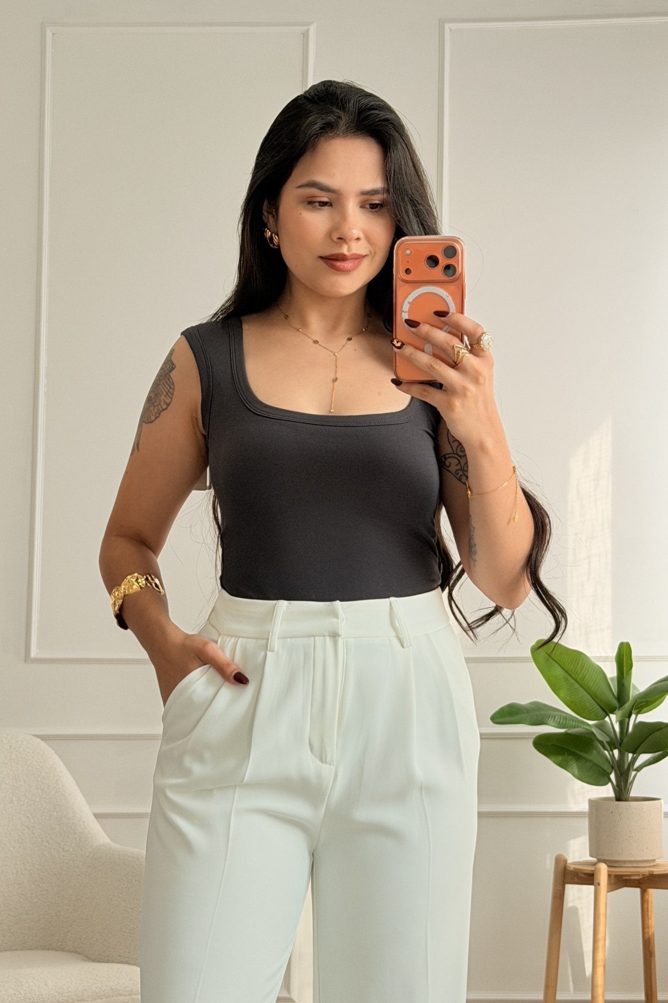 Top Básico com Copas Almofadadas MOCHY - lavishiochicTOPMochy