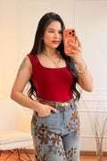 Top Básico com Copas Almofadadas MOCHY - lavishiochicTOPMochy