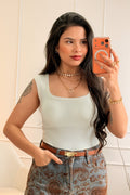 Top Básico com Copas Almofadadas MOCHY - lavishiochicTOPMochy
