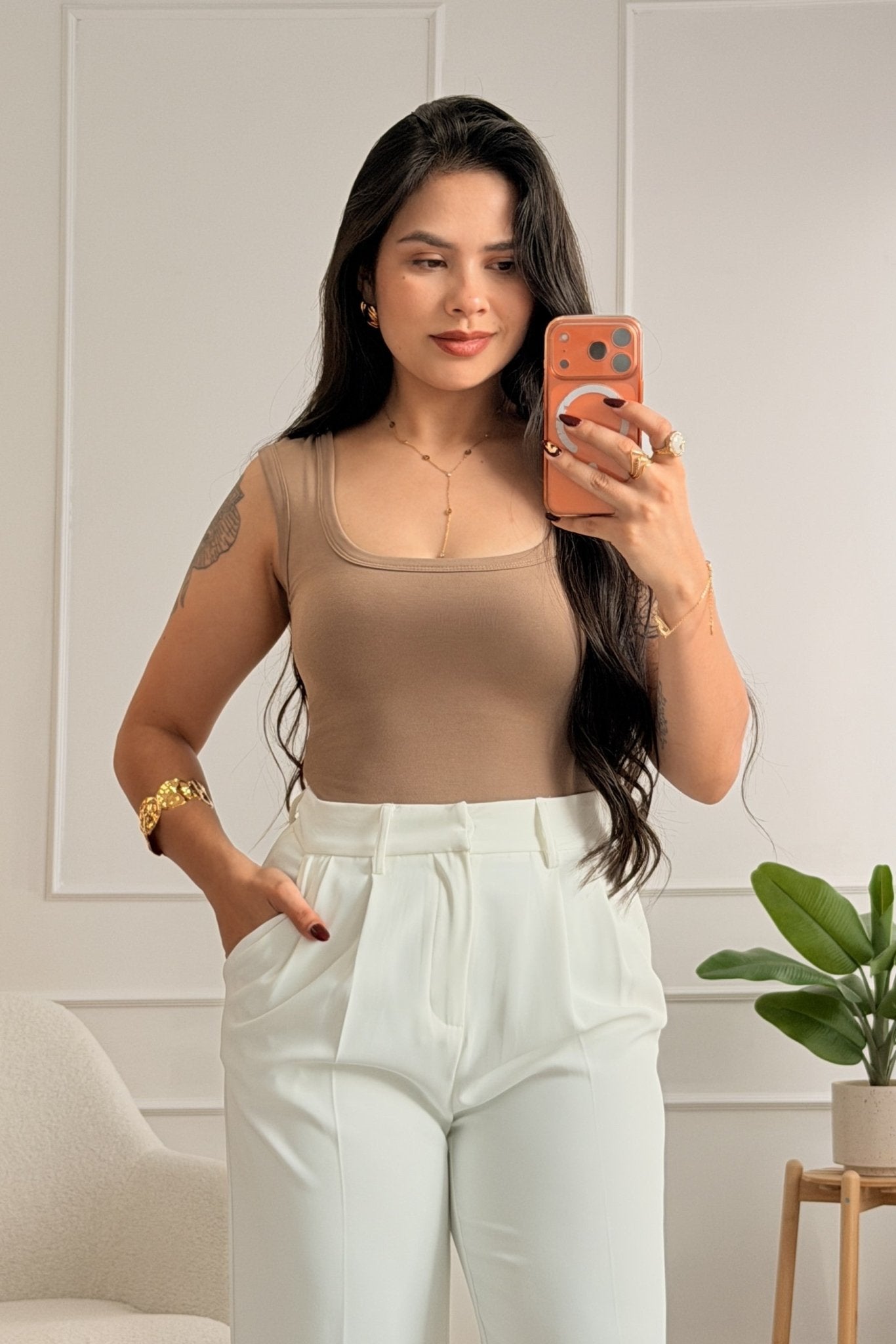 Top Básico com Copas Almofadadas MOCHY - lavishiochicTOPMochy