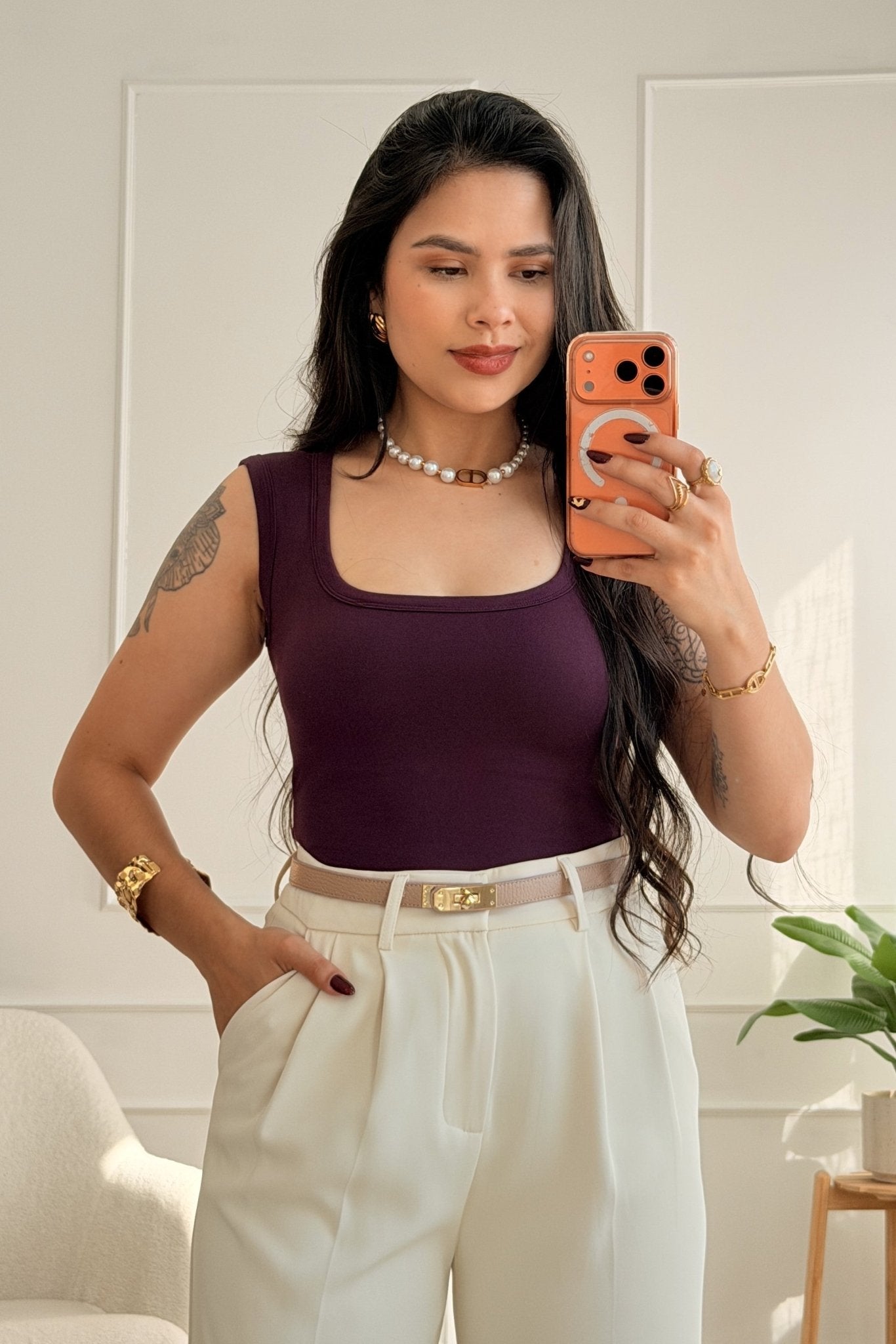 Top Básico com Copas Almofadadas MOCHY - lavishiochicTOPMochy