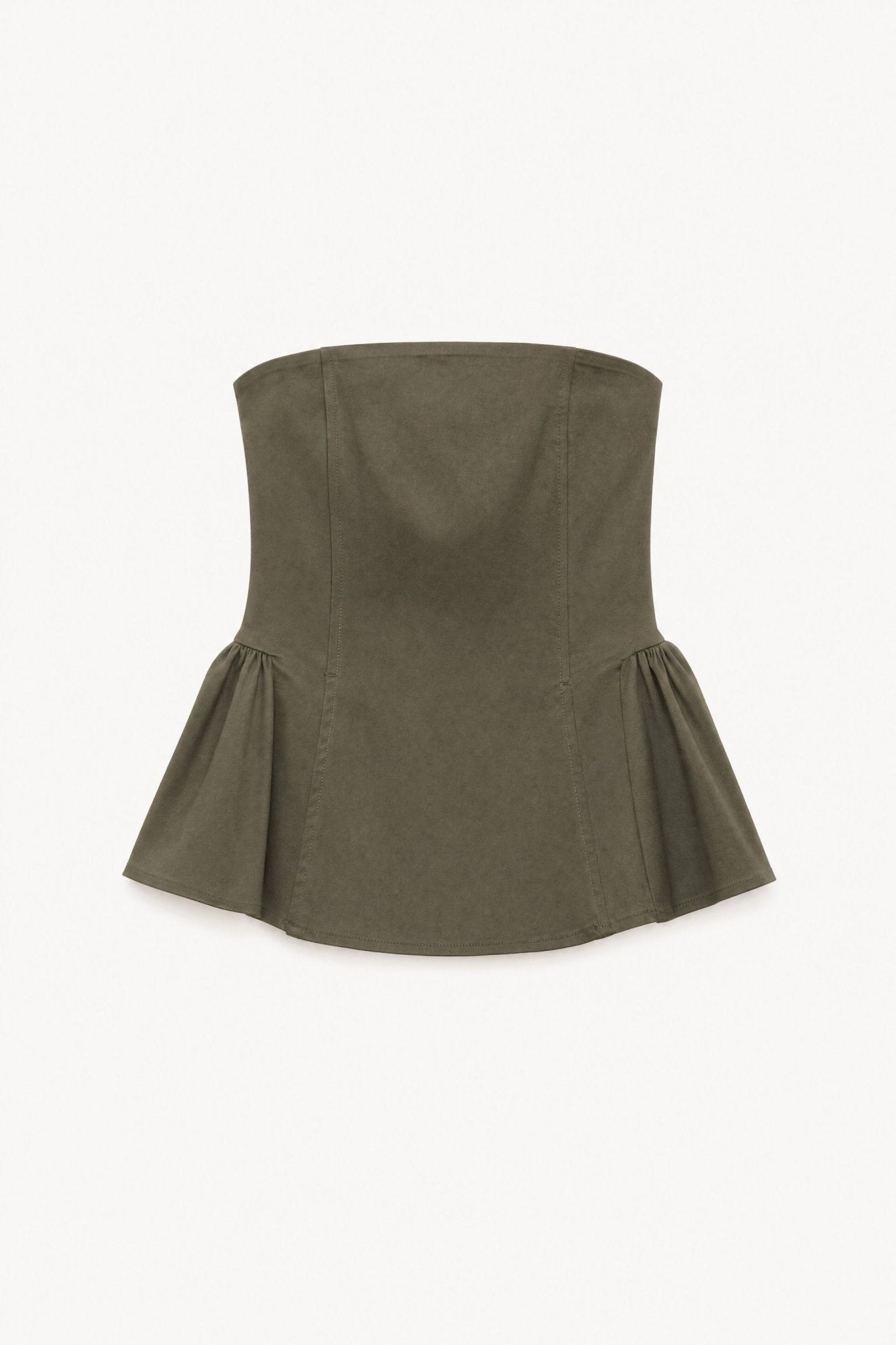 Top bustier com folho LUMINA - lavishiochicTOPlumina