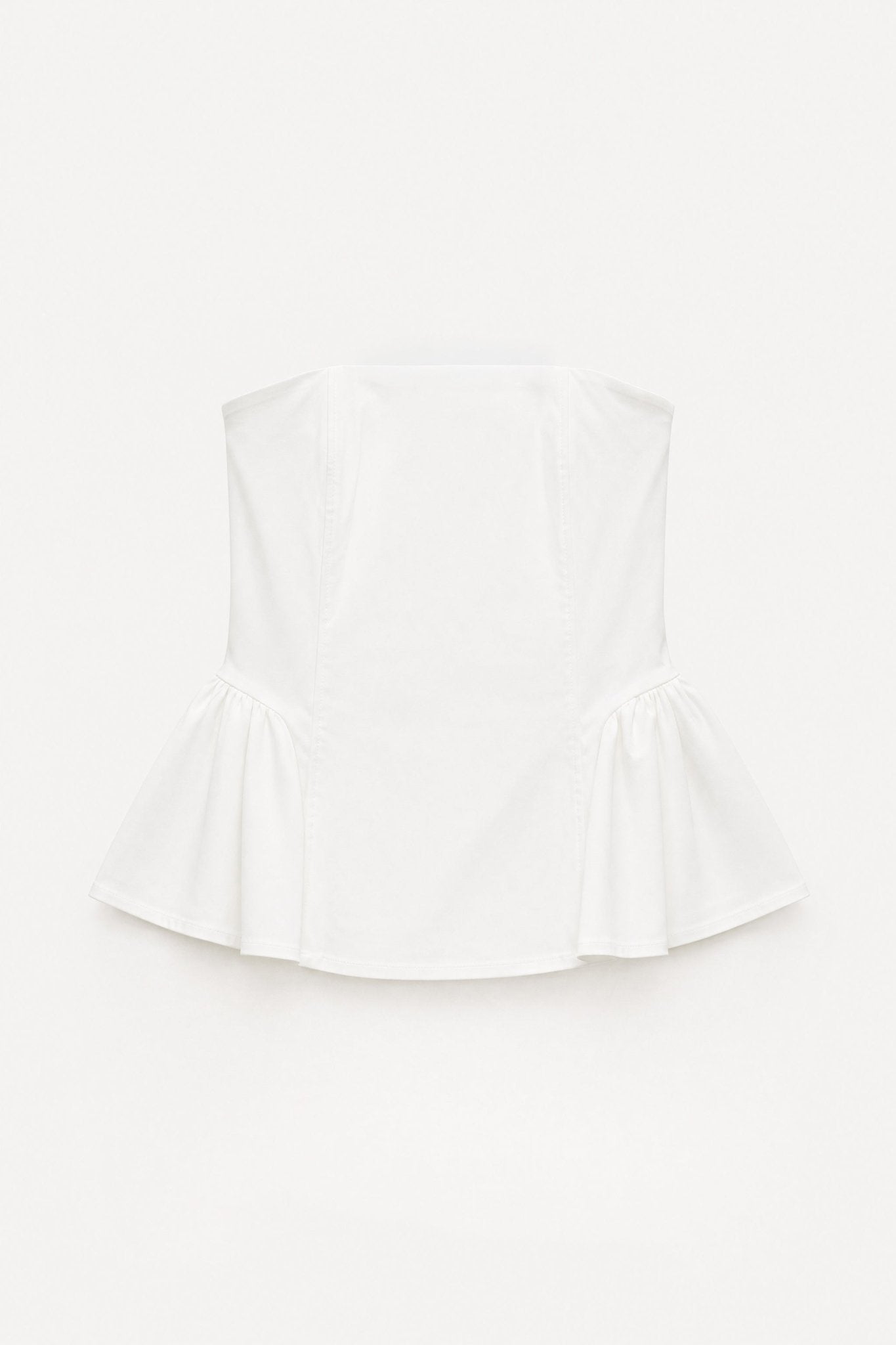 Top bustier com folho LUMINA - lavishiochicTOPlumina