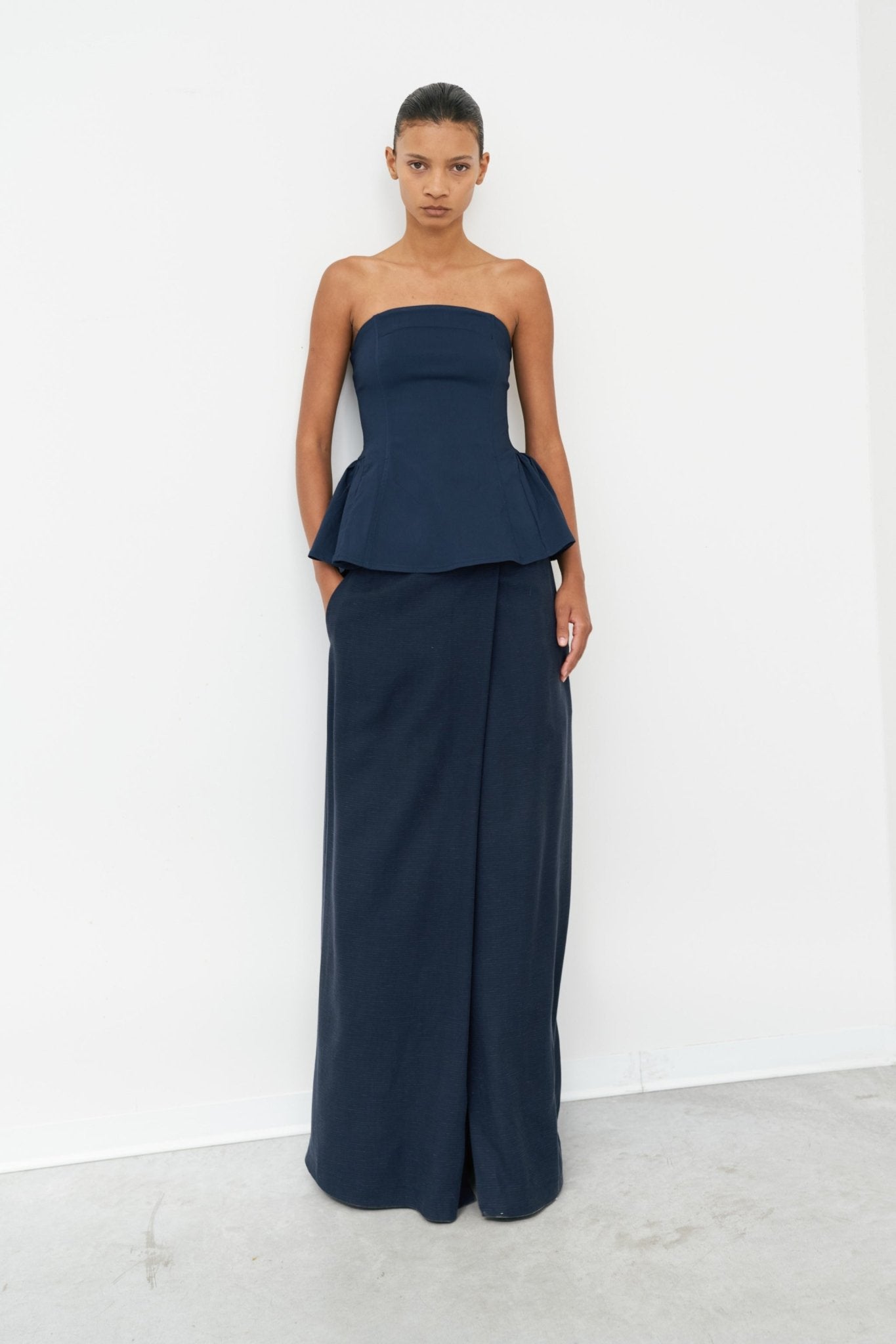 Top bustier com folho LUMINA - lavishiochicTOPlumina