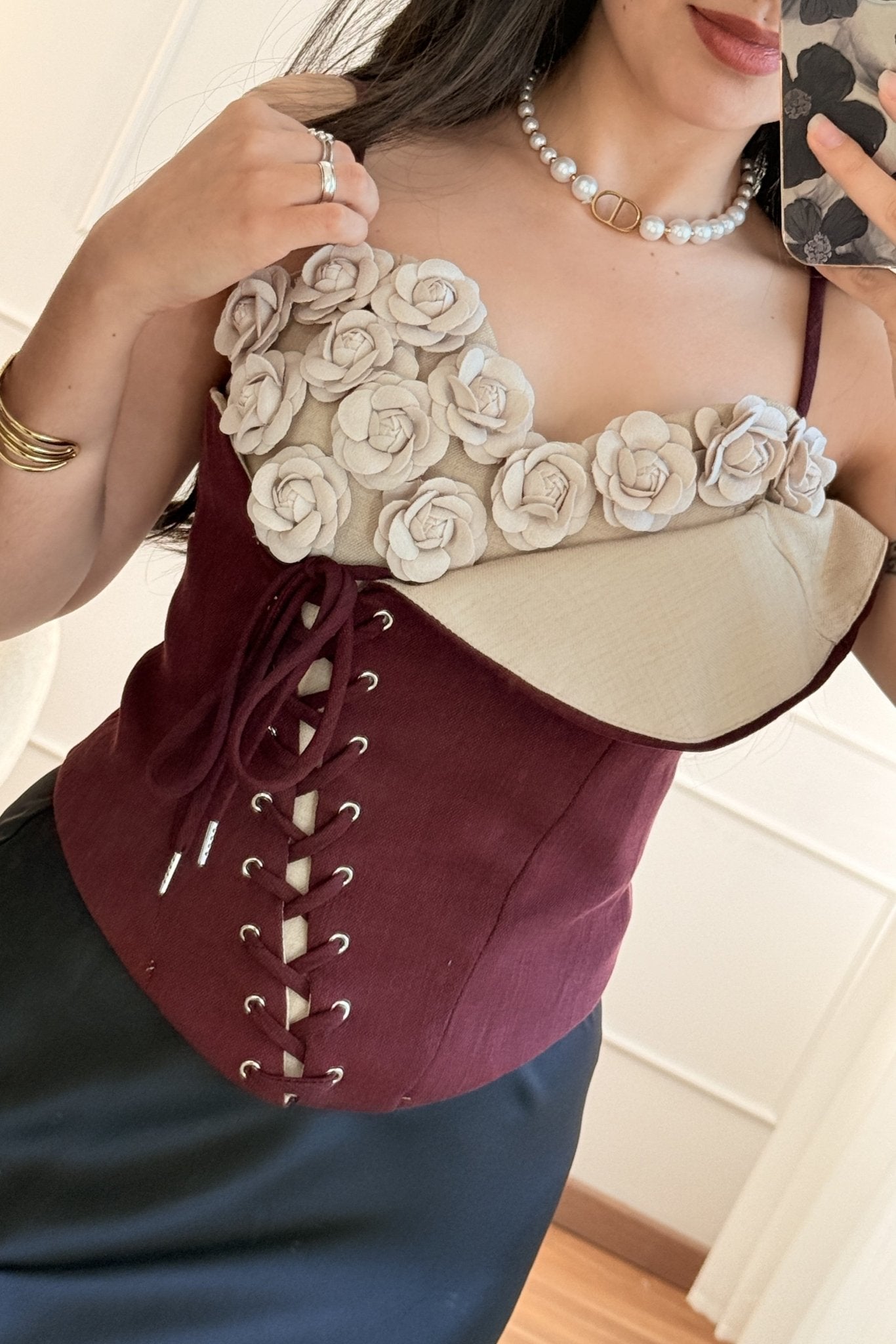 Top com flores AZAKA - lavishiochicTOPAZAKA