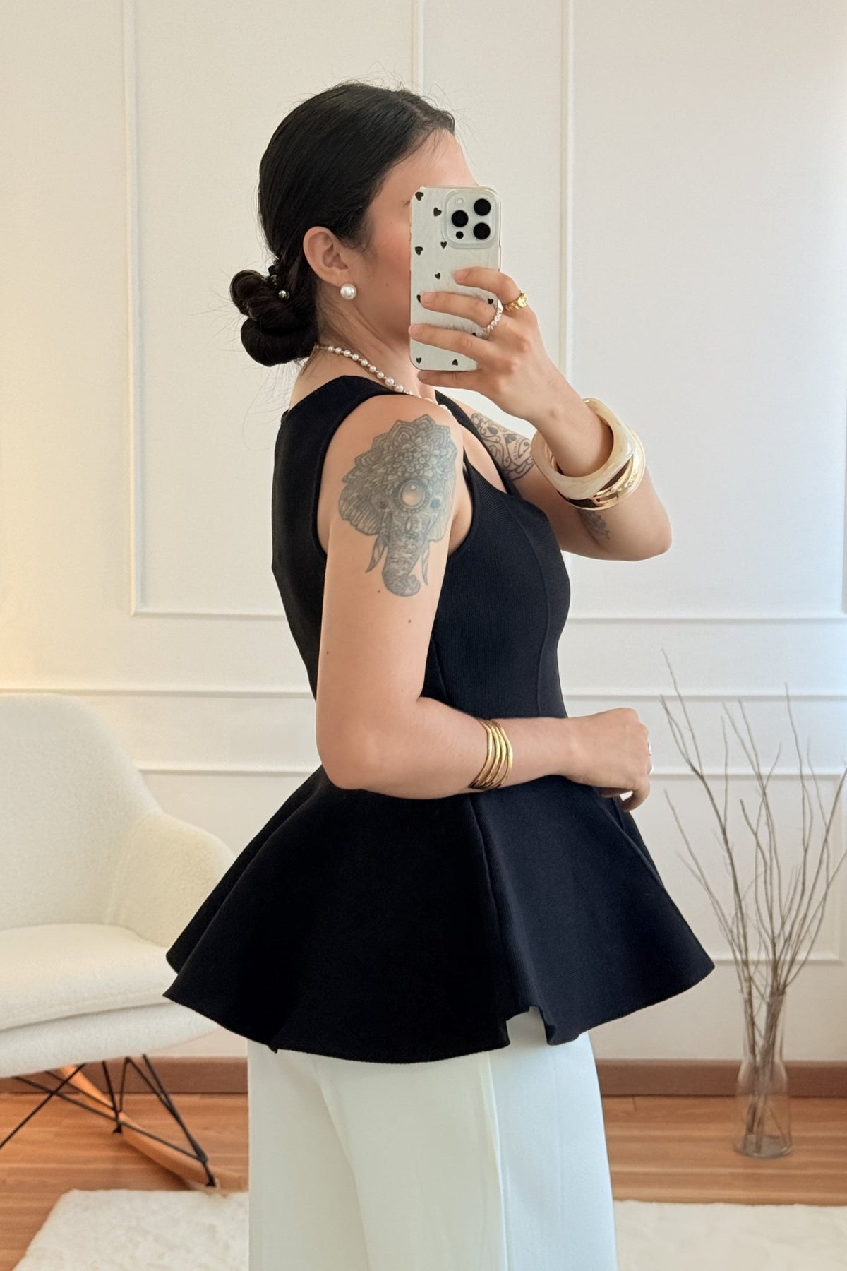 Top com folhos - lavishiochicTOPlavishiochic