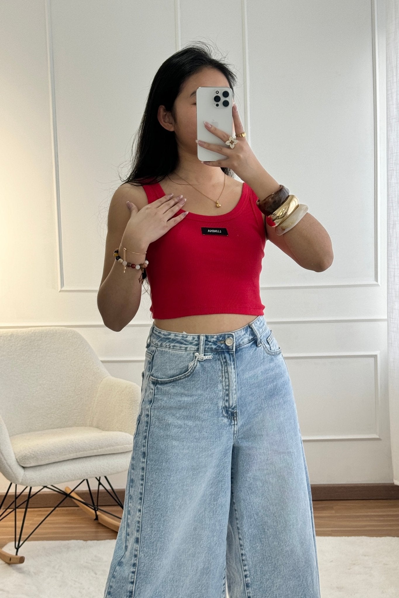 Top com logo LUMINA curto - lavishiochicTOPlumina