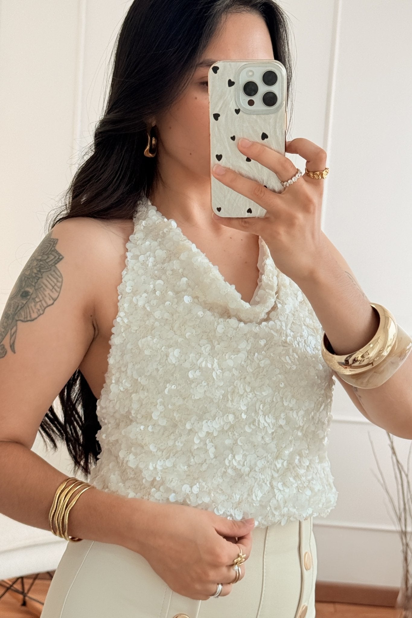 Top de lantejoulas AZAKA - lavishiochicTOPAZAKA