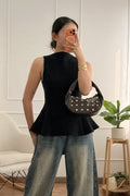 Top de malha gola alta - lavishiochicTOPlavishiochic