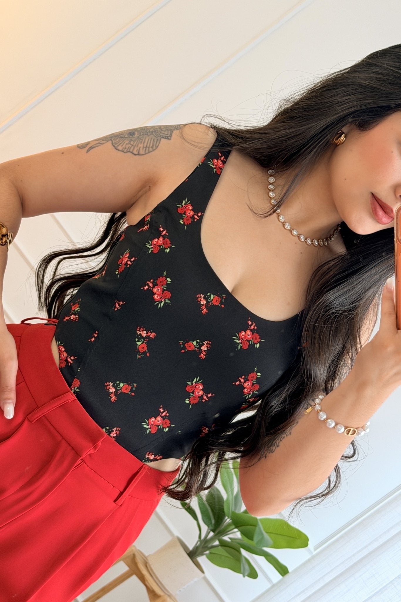 Top floral all-over LUMINA - lavishiochicTOPlumina