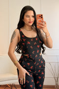 Top floral all - over LUMINA - lavishiochicTOPlumina