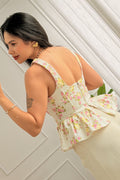 Top Floral com Babado LUMINA - lavishiochicTOPlumina