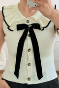 Top malha com gola plissada MOCHY - lavishiochicTOPMochy