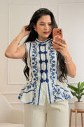 Top peplum 100% linho MOCHY - lavishiochicBlusaMochy