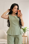 top peplum com bolinhas ELLI WHITE - lavishiochicTOPELLI WHITE