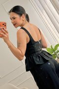 Top Peplum com Lantejoulas LUMINA - lavishiochicTOPlumina