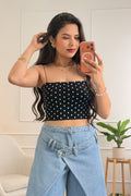 Top poá de decote reto VERA LUCY - lavishiochicTOPVera Lucy