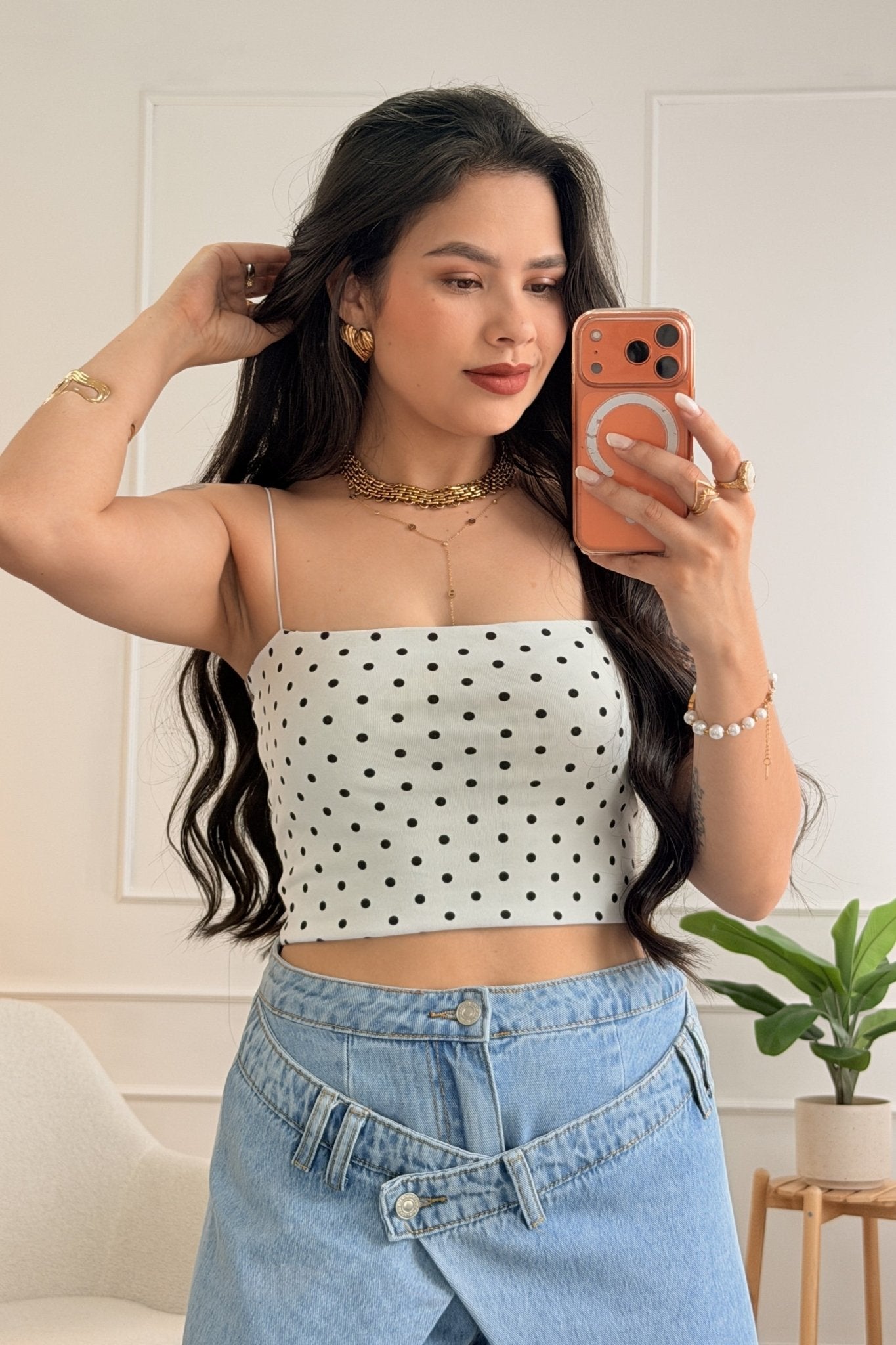 Top poá de decote reto VERA LUCY - lavishiochicTOPVera Lucy
