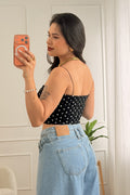 Top poá de decote reto VERA LUCY - lavishiochicTOPVera Lucy