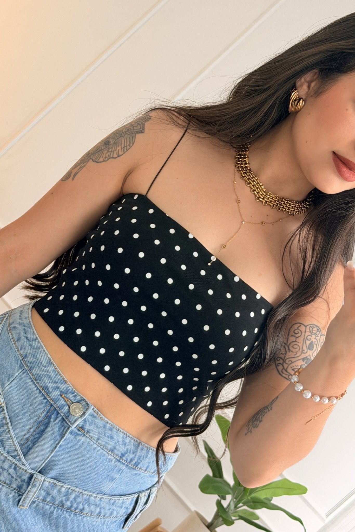 Top poá de decote reto VERA LUCY - lavishiochicTOPVera Lucy