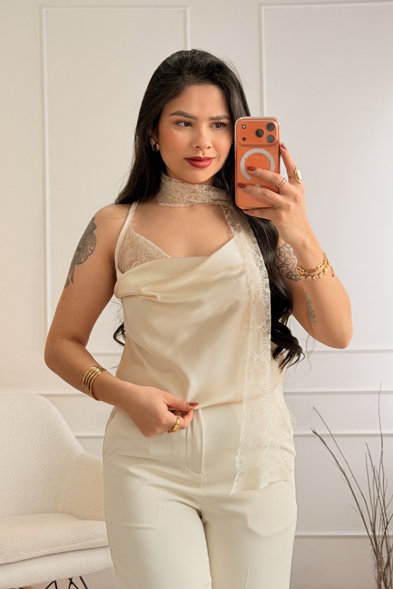 Top renda com fita - lavishiochicTOPlavishiochic