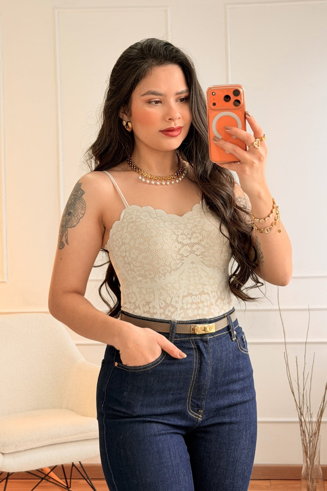 Top rendado com Alças Ajustáveis - lavishiochicTOPlavishiochic