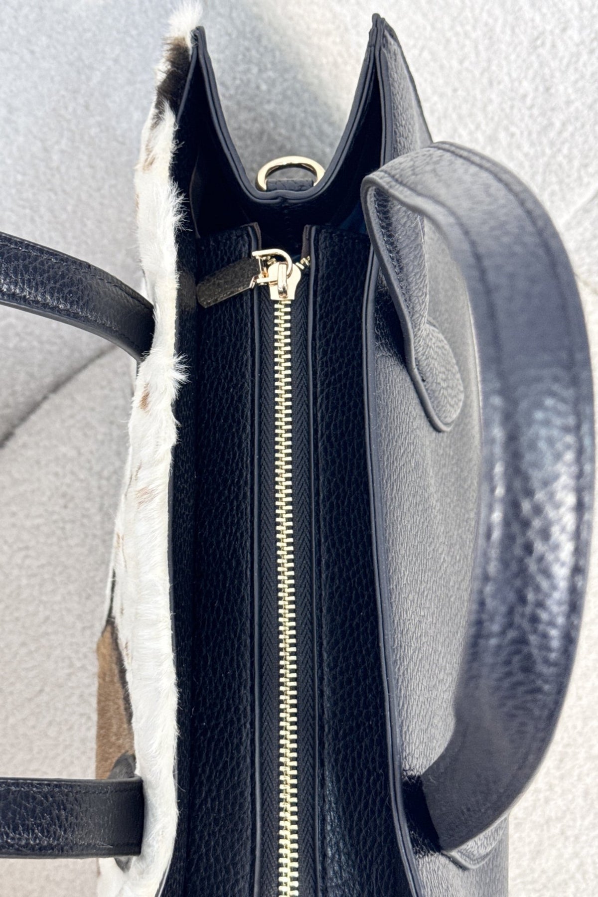 Tote com pêlo padrão de vaca - lavishiochicMalalavishiochic