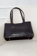 Tote com textura de crocodilo e lenço decorativo - lavishiochicMalalavishiochic