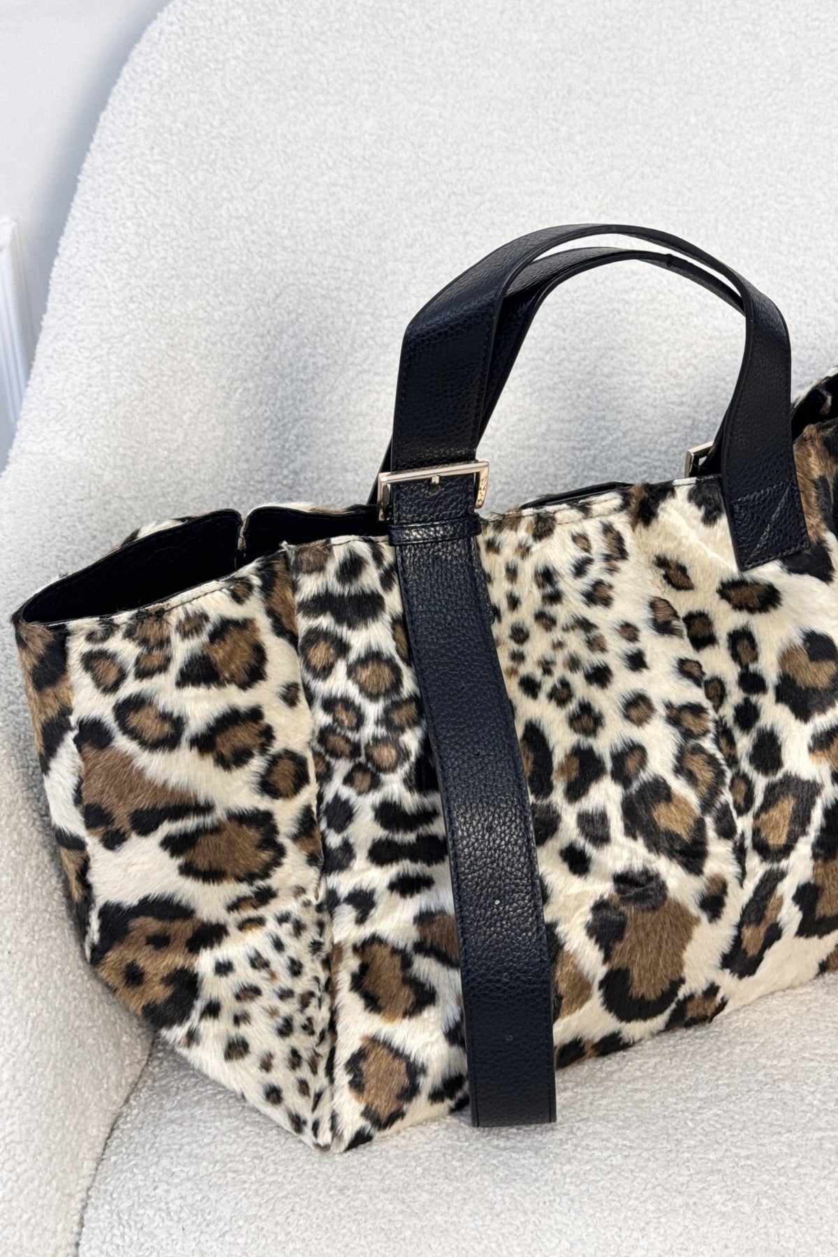 Tote de pêlo com padrão de leopardo - lavishiochicMalalavishiochic
