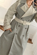 Trench coat axadrezado DROLE DE COPINE - lavishiochiccasacoDrole de copine Paris