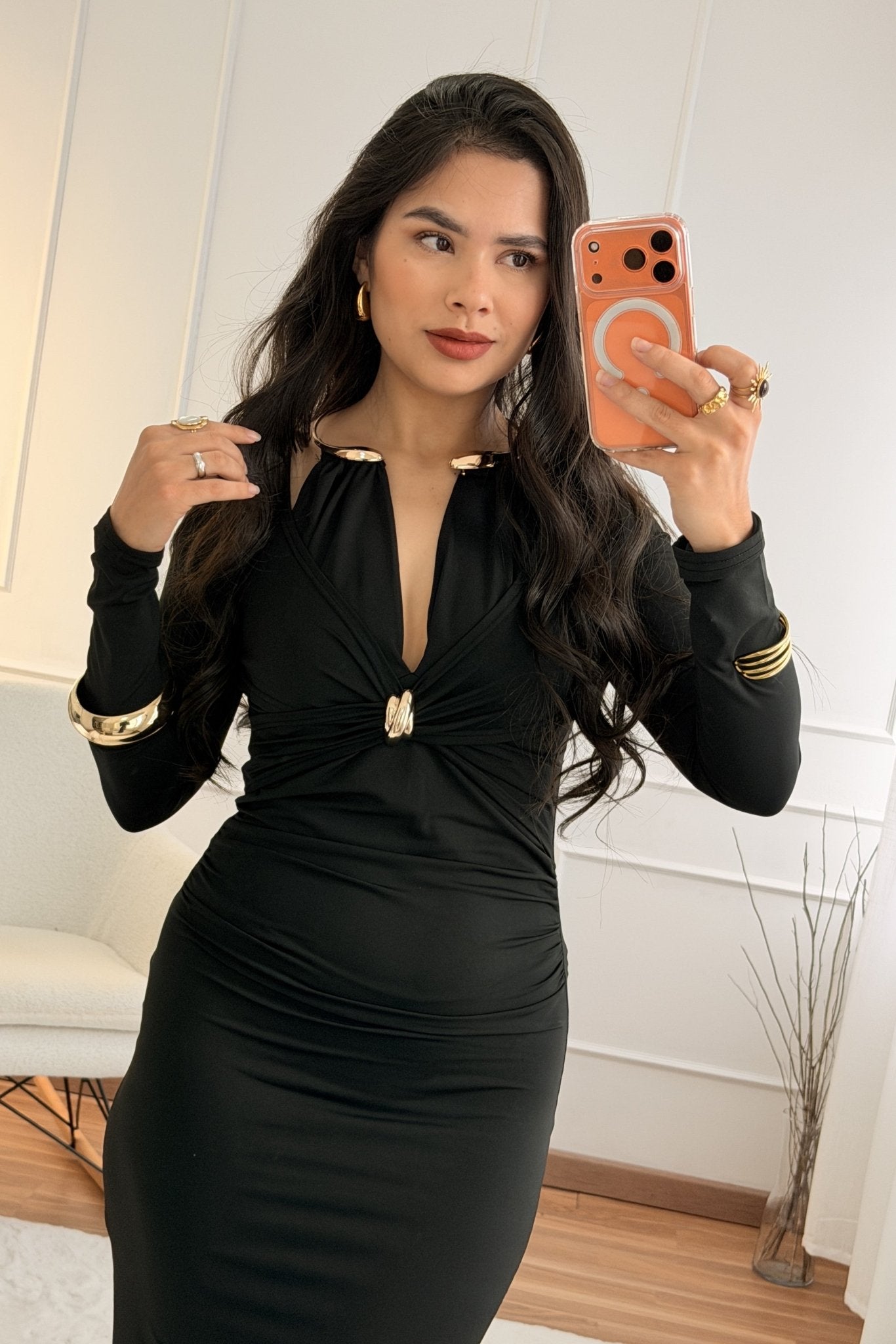 Vestido 2.0 com mangas longas - lavishiochicvestidolavishiochic