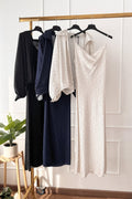 Vestido acetinado de bolinhas com casaquinho - lavishiochicvestidolavishiochic
