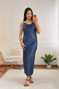 Vestido acetinado de bolinhas com casaquinho - lavishiochicvestidolavishiochic
