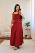 Vestido alça com detalhe de metal e costas amarrável - lavishiochicvestidolavishiochic