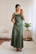 Vestido alça com detalhe de metal e costas amarrável - lavishiochicvestidolavishiochic