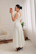 Vestido alça com detalhe de metal e costas amarrável - lavishiochicvestidolavishiochic