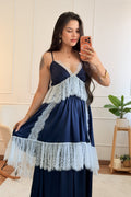 Vestido aplicações de renda - lavishiochicvestidolavishiochic